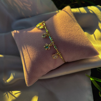 İTALYAN CHARM DETAYLI ÇELİK KELEPÇE