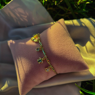 İTALYAN CHARM DETAYLI ÇELİK KELEPÇE