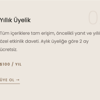 Yıllık Üyelik