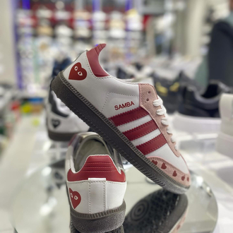 Adidas Handball Spezial "Kalp Detaylı / Bordo - Pembe" Sneaker