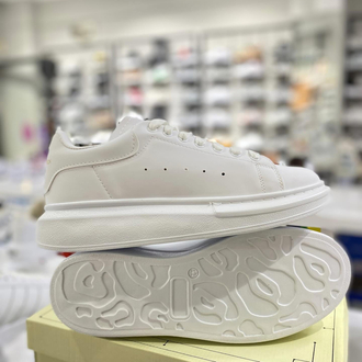 Alexander McQueen Kalın Tabanlı Full Beyaz Sneakers