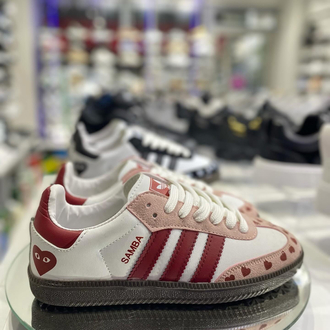 Adidas Handball Spezial "Kalp Detaylı / Bordo - Pembe" Sneaker