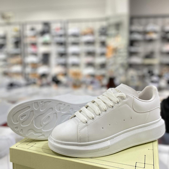 Alexander McQueen Kalın Tabanlı Full Beyaz Sneakers