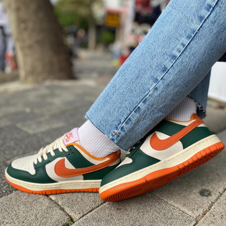 Nike Dunk Low Retro "Yeşil / Turuncu" Sneaker