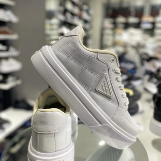 Prada Downtown Kalın Tabanlı Beyaz Kadın Sneakers