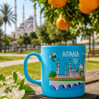 Adana Şehir Temalı Kupa Bardak (Kargo Bedava)