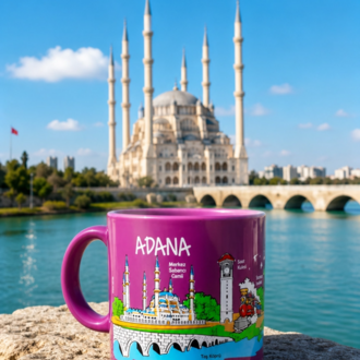 Adana Şehir Temalı Kupa Bardak (Kargo Bedava)