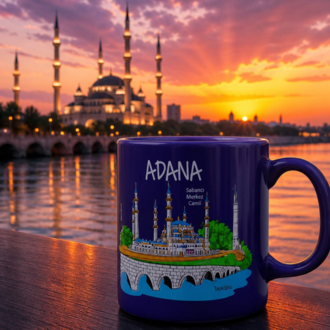 Adana Şehir Temalı Kupa Bardak (Kargo Bedava)