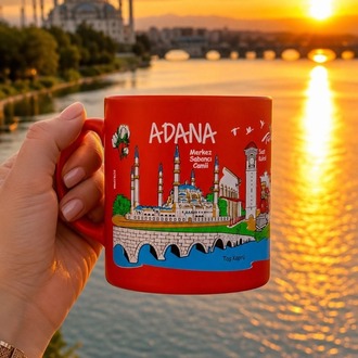 Adana Şehir Temalı Kupa Bardak (Kargo Bedava)