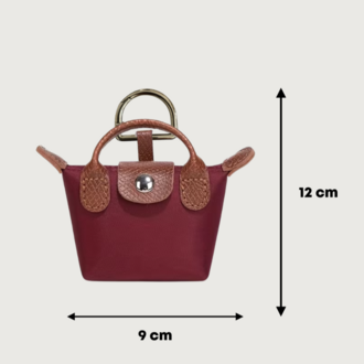 petit bag charm - bordo
