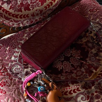 UMİ AFTER MIDNIGHT | BORDO Baget East-West Çanta - Bag Charm Hediyeli