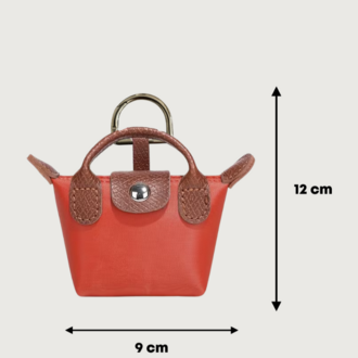 petit bag charm - burnt orange