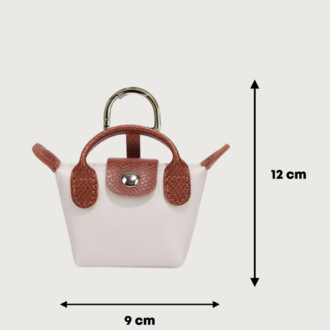 petit bag charm - ivory