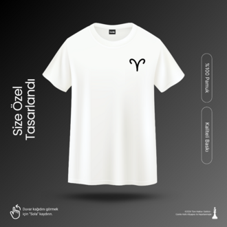 Burç Desenli Unisex Tişört