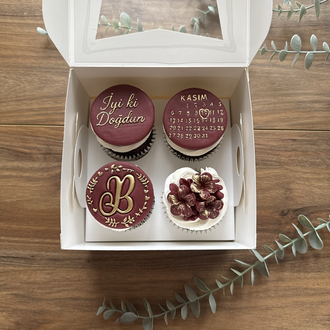 4’lü cupcake kutusu
