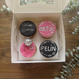 4’lü cupcake kutusu