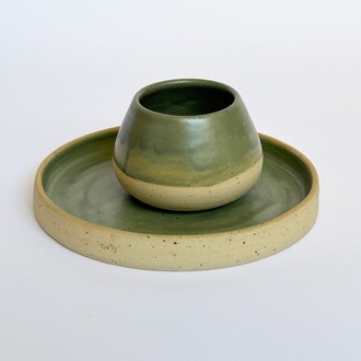 GREEN TEA - TABAK VE BARDAK SET