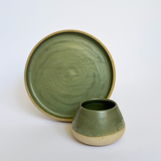 GREEN TEA - TABAK VE BARDAK SET