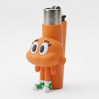 Turuncu Balık Figürü 3D Çakmak Kılıfı