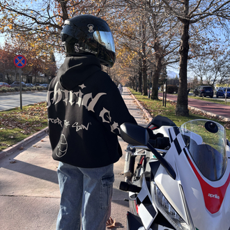 Reflektörlü Kapşonlu Sweatshirt