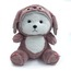 UZUN KULAKLI KAPŞONLU PELUŞ AYICIK 40 CM