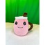 PEMBE KAHVE KUPASI PELUŞ OYUNCAK 35CM