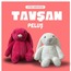 BEYAZ UZUN KULAKLI PELUŞ TAVŞAN 45 CM