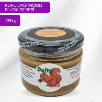 Germencik Kuru Dağ İncirli Fındık Ezmesi 250 Gr. (6 Adet) - Meyveli Taneli Yoğun Kıvam