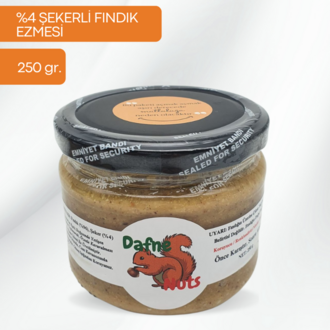 Az Şekerli Fındık Ezmesi 250 Gr. (3 Adet) - Taneli Yoğun Kıvam