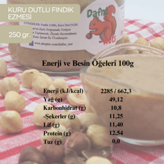 Malatya Kurusu Dutlu Fındık Ezmesi 250 Gr. (3 Adet) - Meyveli Taneli Yoğun Kıvam