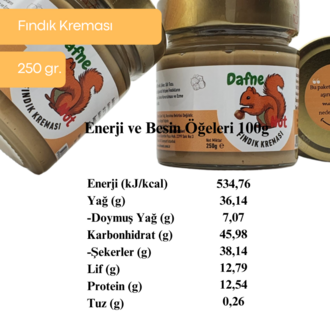 Fındık Kreması 250 Gr. (6 Adet) - Pürüzsüz Sürülebilir Yoğun Kıvam