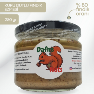Malatya Kurusu Dutlu Fındık Ezmesi 250 Gr. - Meyveli Taneli Yoğun Kıvam