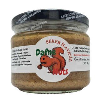 Şekersiz (%100) Fındık Ezmesi 250 Gr. (6 Adet) - Taneli Yoğun Kıvam