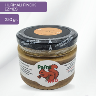 Hurmalı Fındık Ezmesi 250 Gr. - Meyveli Taneli Yoğun Kıvam