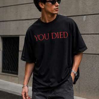 Dark Souls You Died Logo Oversize Unisex T-Shirt