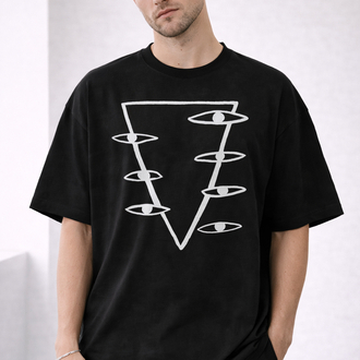 Punpun Triangle Oversize Unisex T-Shirt 