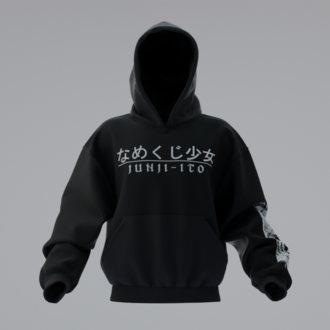 Junji Ito Oversize Unisex Hoodie Kapüşonlu Sweatshirt