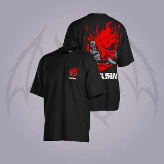 Cyberpunk Samurai Oversize Unisex T-Shirt