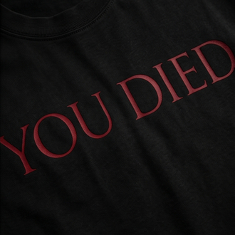 Dark Souls You Died Logo Oversize Unisex T-Shirt
