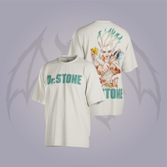 DR Stone White Oversize Unisex T-Shirt