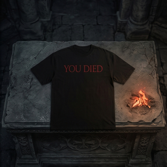 Dark Souls You Died Logo Oversize Unisex T-Shirt