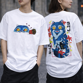 K-Pop Demon Hunters Cup Cat Oversize Unisex T-Shirt