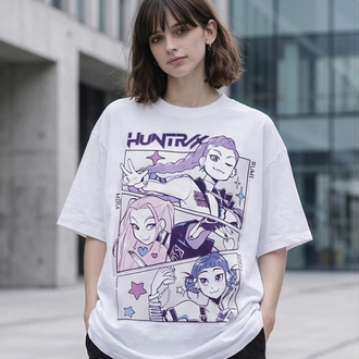 K-Pop Demon Hunters Huntrix Oversize Unisex T-Shirt