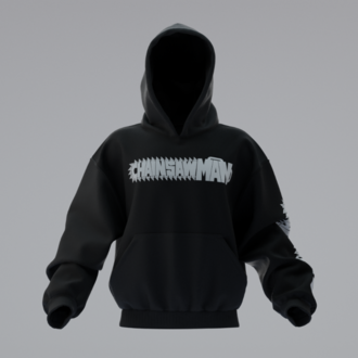 Chainsaw Man Oversize Unisex Hoodie Kapüşonlu Sweatshirt