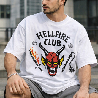 Stranger Things Hellfire Club DA-022 Oversize Unisex T-Shirt