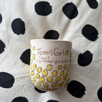 Tennis Girl Double Espresso Cup 1 adet