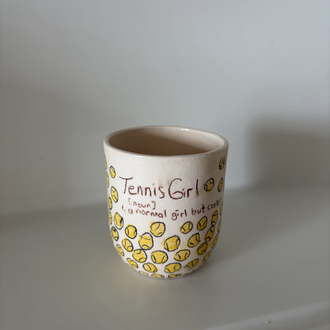 Tennis Girl Double Espresso Cup 1 adet