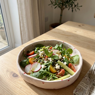 Ön Sipariş Pure Heart Salata Bowl Tabak 21 -23 cm