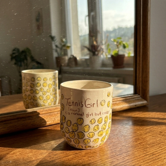 Tennis Girl Double Espresso Cup 1 adet