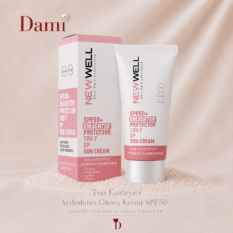 Ton Eşitleyici Işıltılı Pembe Yüz Güneş Kremi SPF 50+ (50 ML)